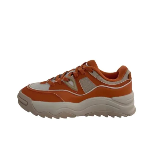 361° Anti Slip Wear Resistant Low Top Skateboard Shoes Men's Oxidized Orange Almond Tea Brown