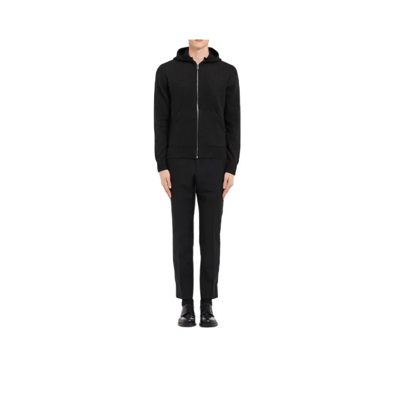 PRADA FW21 Sweatshirt Jacket Men's Black-0