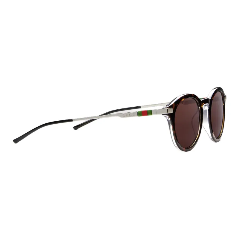 GUCCI Acetate Round Sunglasses Men's Tortoiseshell-1