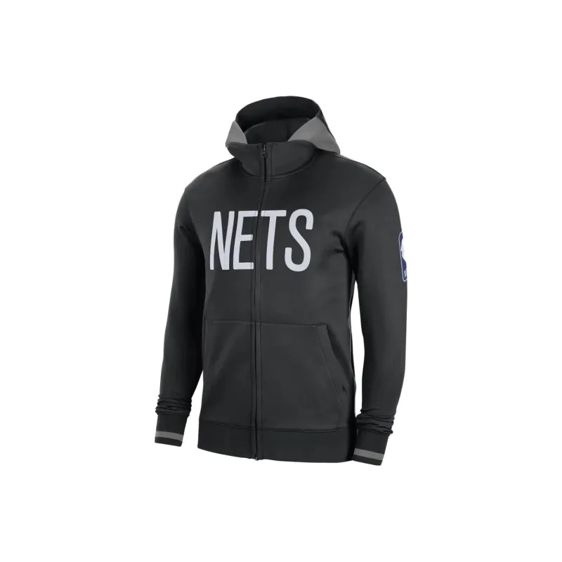 Nike Nba Brooklyn Nets Showtime Dri Fit Full Zip Hoodie-0