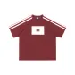 Dark Red & White