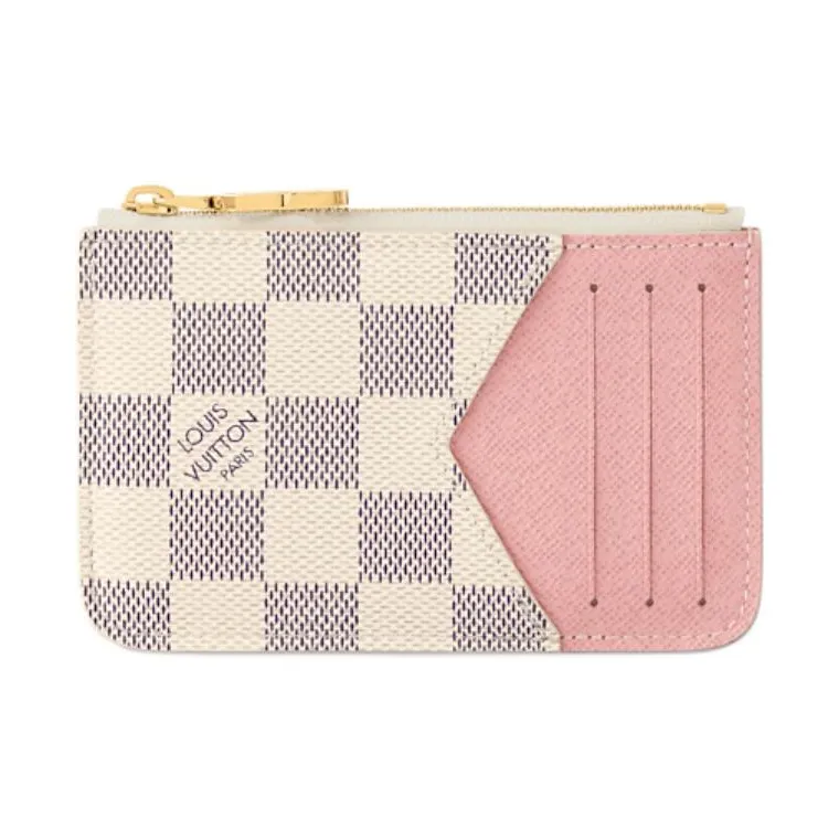 LOUIS VUITTON Coated Canvas Card Holder Women's Pink Multicolor-0