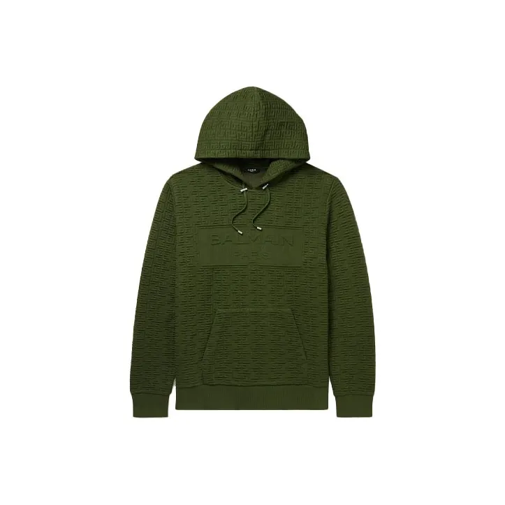BALMAIN Sweatshirts Men Green-0