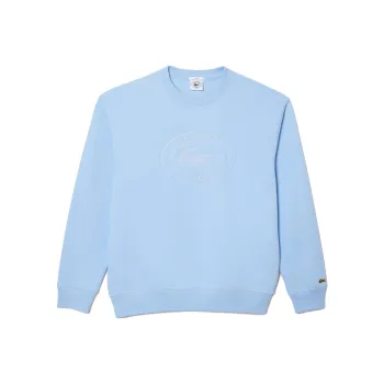 Sporty & Rich X LACOSTE Sweatshirts Unisex Light Blue