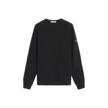 STONE ISLAND FW23 Compass badge Cotton Sweatshirt Black
