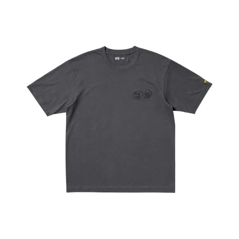 UNIQLO x Jean Michel Basquiat Collaboration SS25 T Shirt Unisex Dark Gray-0