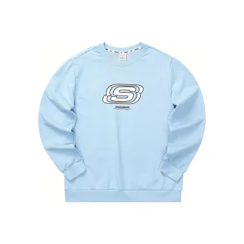 Skechers Colorful Sweatshirt Unisex Air Blue