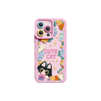 I Create My Art Silicone Material Non Fabric Kitten Phone Case Compatible With Apple Collection