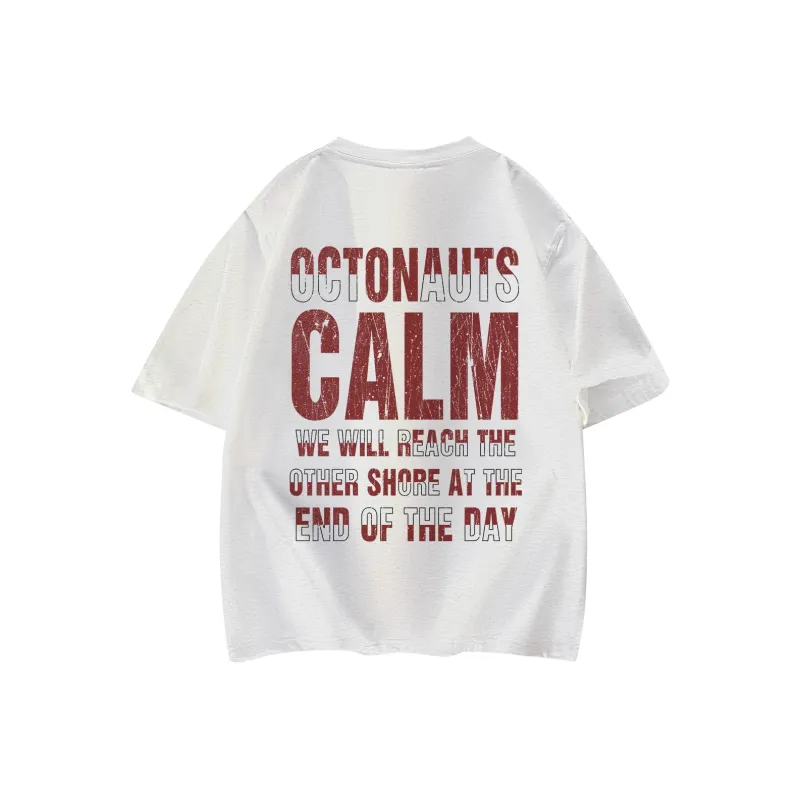 Small Columns Under The Sea T Shirt Unisex Black Red-4