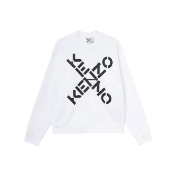 KENZO Letter Logo Sweatshirt Men's White