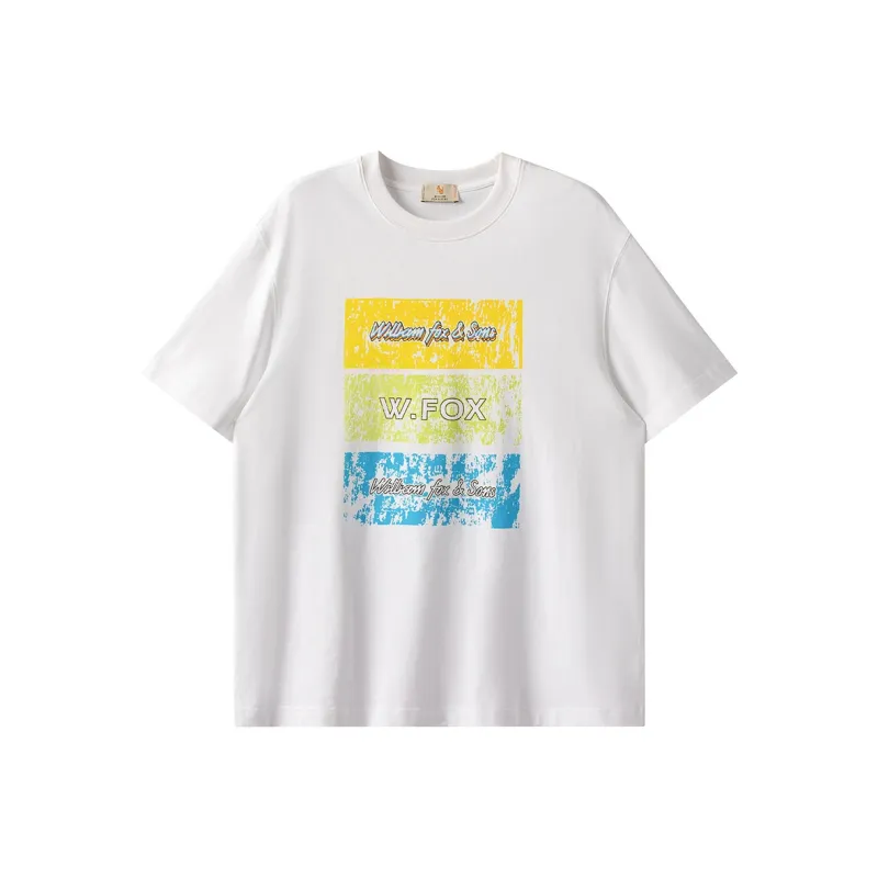 WILLIAM FOX&SONS 100% Cotton Short Sleeved T Shirts Unisex-0