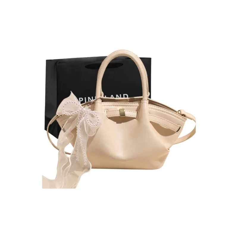 PINK·LAND PU Handbag Regular Women's Black/Pink/Ecru/Blue-14