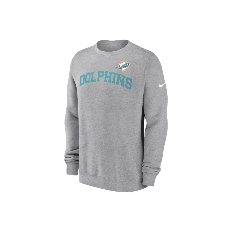 Nike Miami Dolphins Club Men's Nike Nfl Pullover Crew-0