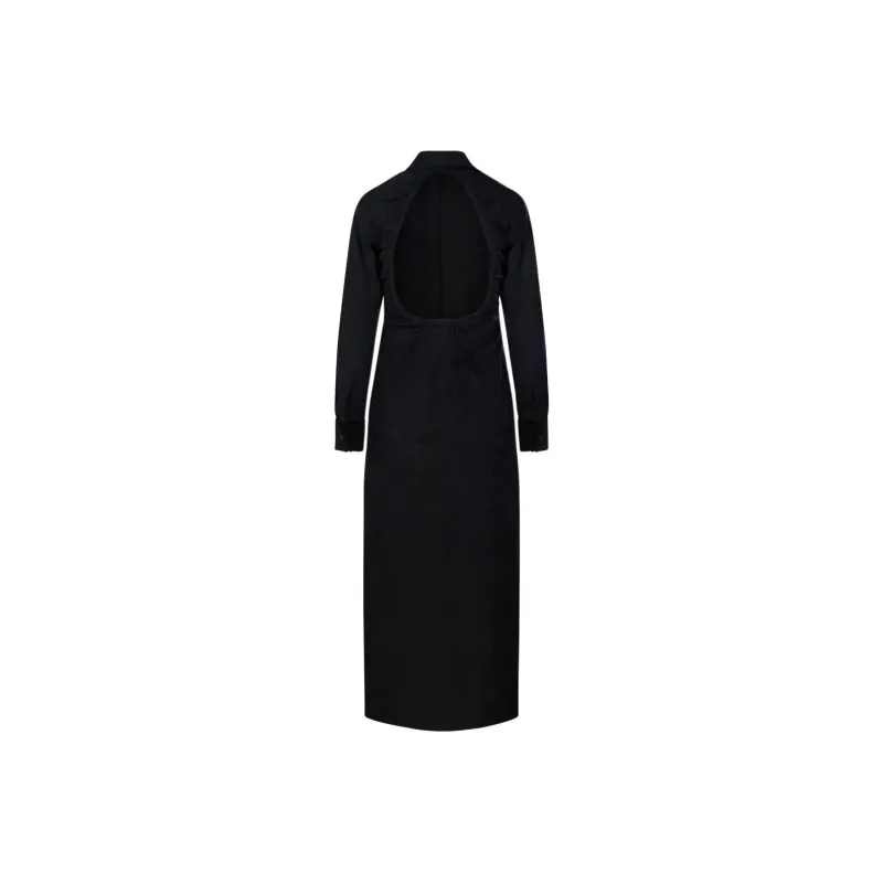 MaxMara Rovigo Button Detailed Long Sleeved Dress-1