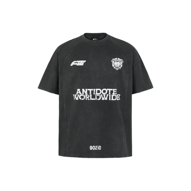 Antidote Worldwide T Shirt Unisex Washed Black-0