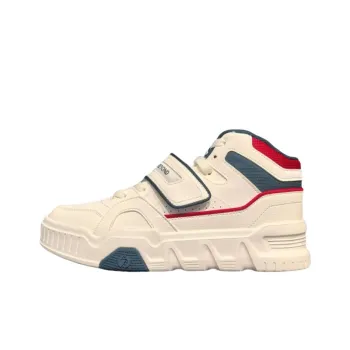 361° Thermal Abrasion Resistant Lightweight High Top Skateboard Shoes Men's White Blue