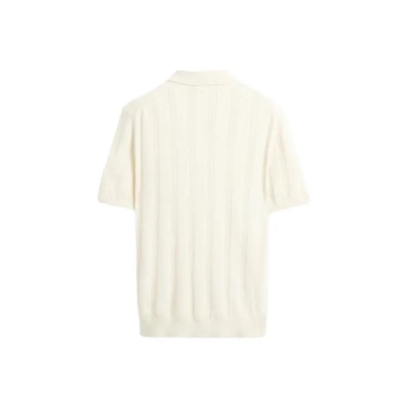 ZARA Polo Shirt Men's Frosted White-1