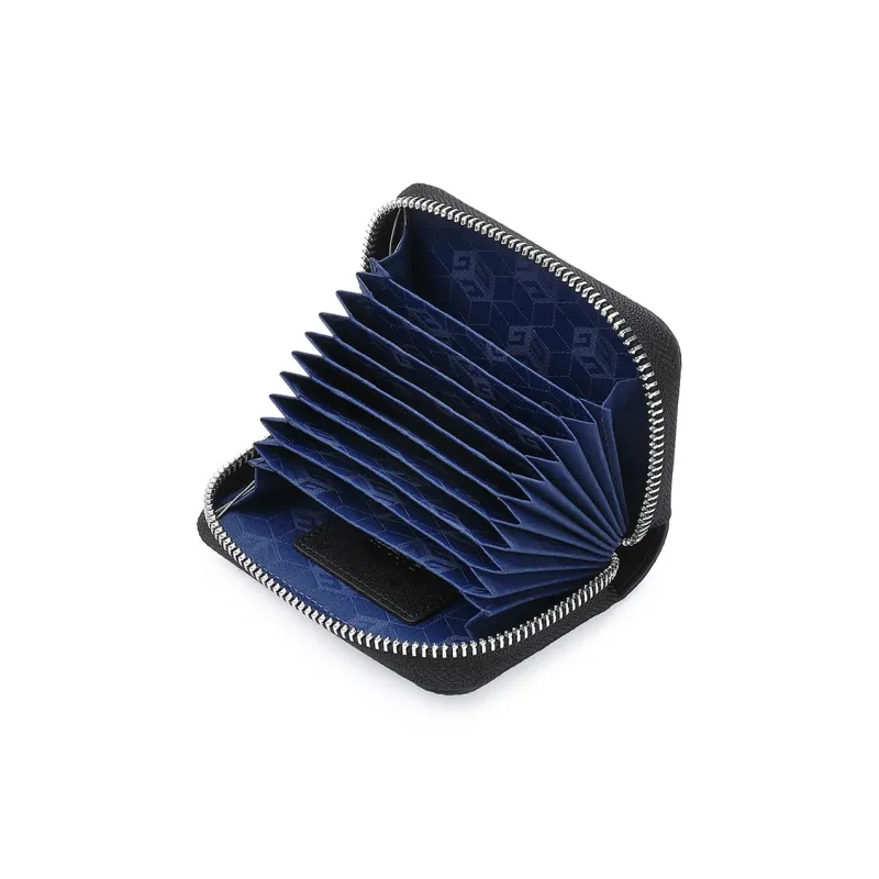 GOLDLION PVC Card Holder Card Holder Men's Gray Black-2