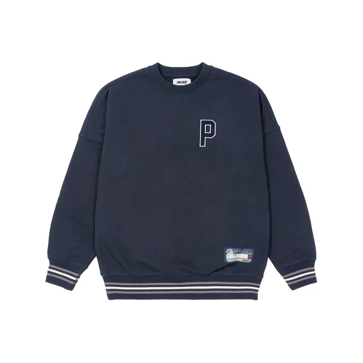 PALACE Sweatshirts Unisex Navy Blue-0
