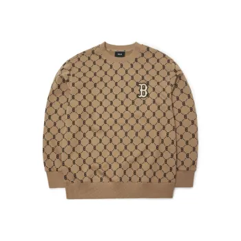 MLB Old Flower Sweatshirts Unisex Brown