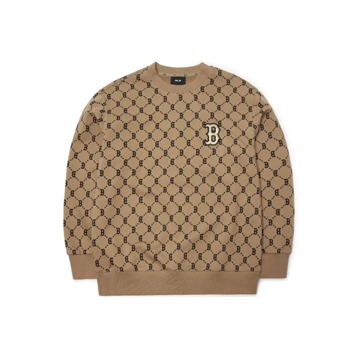MLB Old Flower Sweatshirts Unisex Brown-0