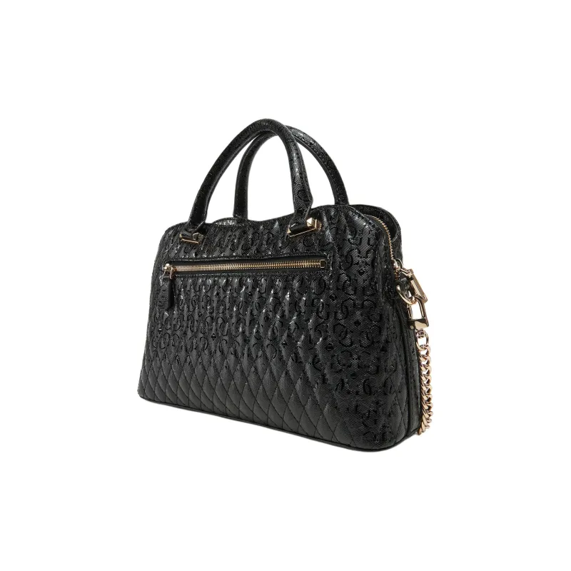 GUESS Faux Leather Shoulder Bag, Crossbody Bag, Handbag Tubas Women's Black-1