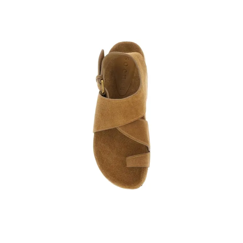 SOEUR One Strap Sandals Women's Beige-4