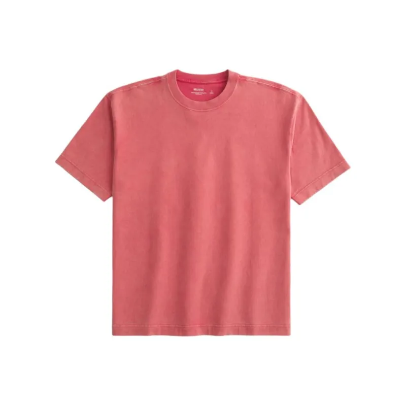 Hollister T Shirt Men's Washable Red-0