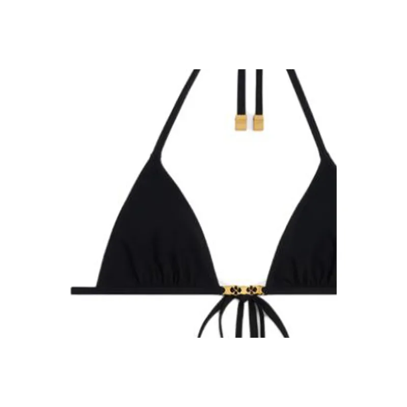 CELINE Triomphe Triangle Top In Matte Jersey-3