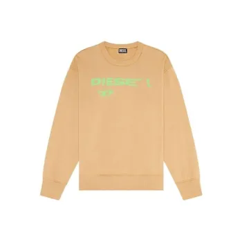 DIESEL S Macs Logo Printed Crewneck Sweatshirt