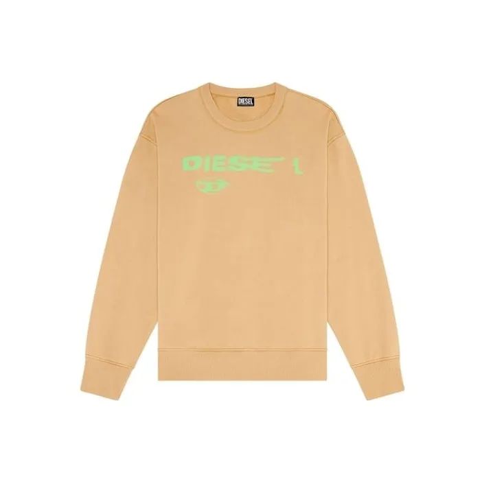 DIESEL S Macs Logo Printed Crewneck Sweatshirt-0