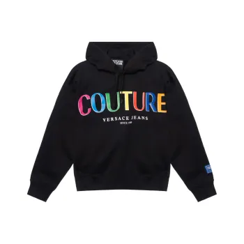 VERSACE JEANS COUTURE Logo print Cotton Hoodie