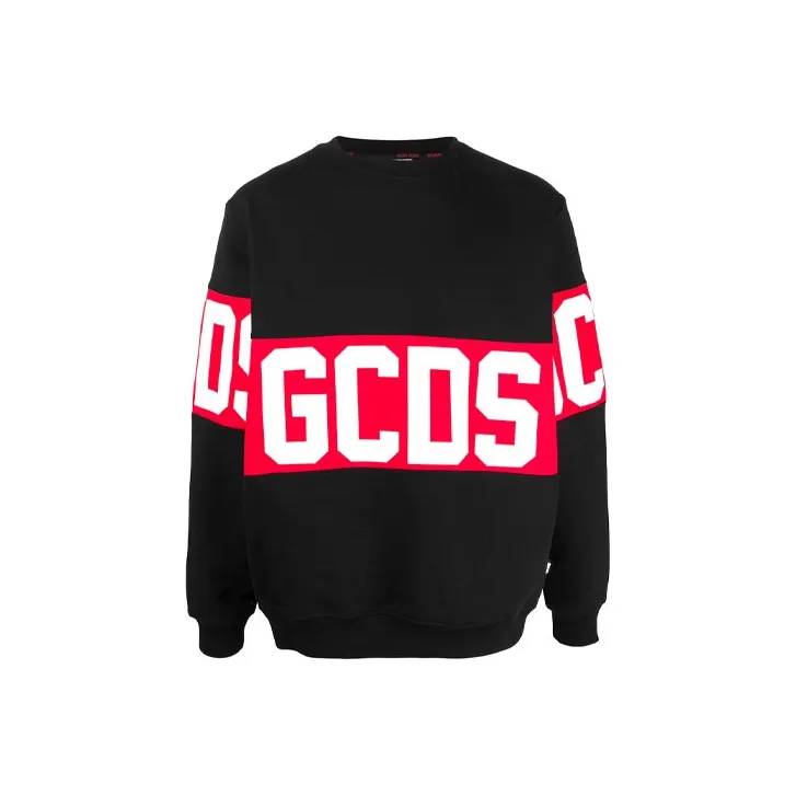 GCDS Logo Band Crewneck Sweatshirt-0