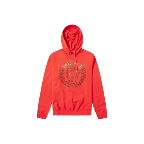 VERSACE Sweatshirts Men Red