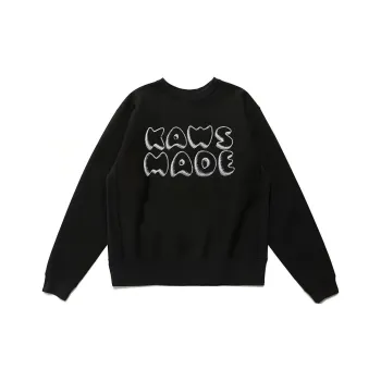 Kaws X HUMAN MADE HUMAN MADE X KAWS Co branded Series Sweatshirts Unisex Black