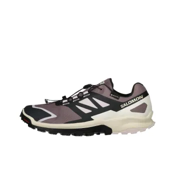 SALOMON XA NEKOMA Cushioning Waterproof Low Top Running Shoes Women's Purple White Black