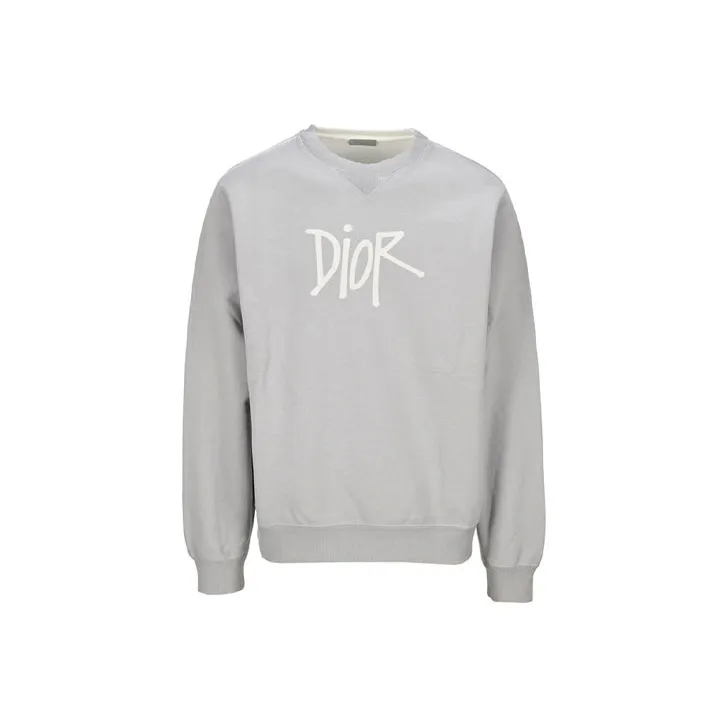 DIOR Quarterly New Products Sweatshirts Men Gray-0