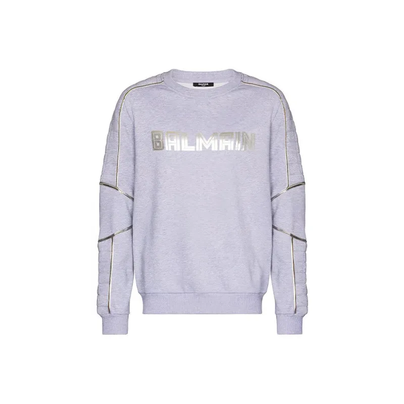 BALMAIN Crewneck With Embossed Logo-0