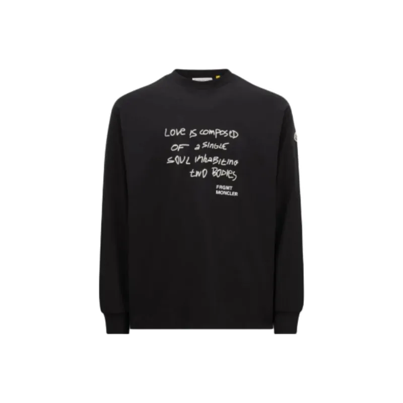 MONCLER GENIUS Moncler X Fragment Hiroshi Fujiwara Embroidered Long Sleeve T Shirt-0
