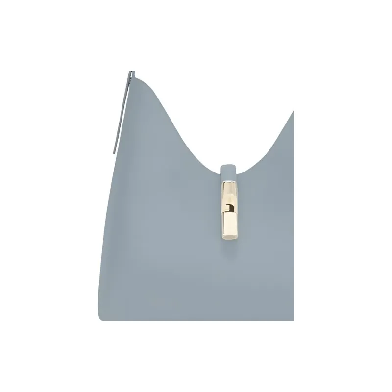 Furla GOCCIA Leather Hobo Bag Shoulder Bag Women's Blue-4