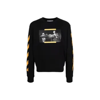 OFF WHITE Caravaggio Saint Jerome Writing Print Sweatshirt