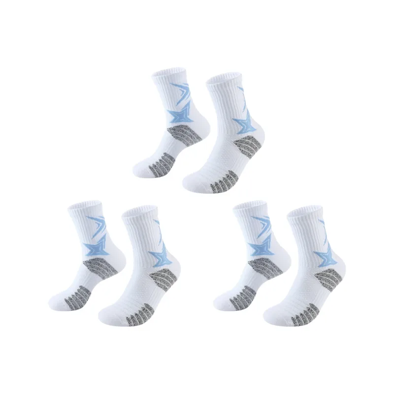 SEOBEAN Basketball Socks Unisex 3 Pack-40