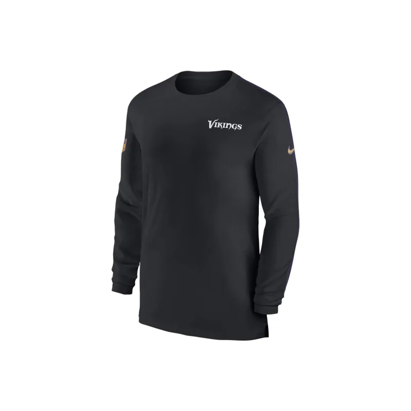 Nike Minnesota Vikings Sideline Coach Men's Nike Dri-FIT Nfl Long-Sleeve Top-0