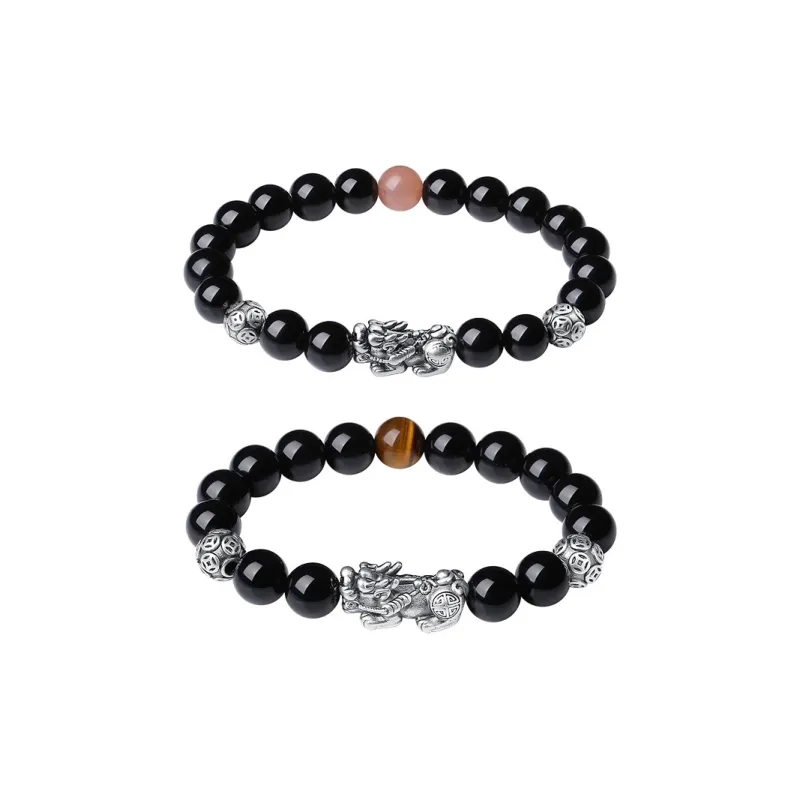 DIHUAJI Obsidian Bracelets Unisex-2