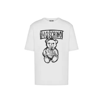 MOSCHINO Teddy Bear Printed Crewneck T Shirt