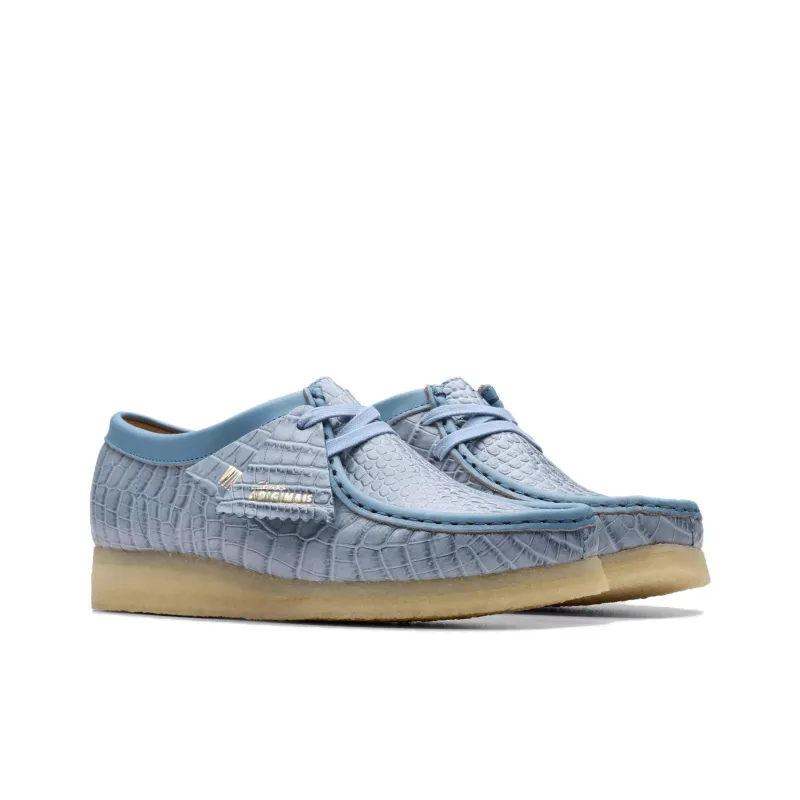 Clarks Wallabee Casual Single Shoes Women's Blue-2