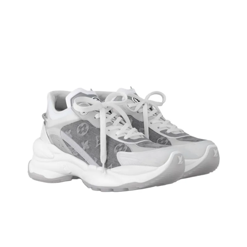 LOUIS VUITTON Run 55 Low Top Chunky Sneakers Women's Gray-2