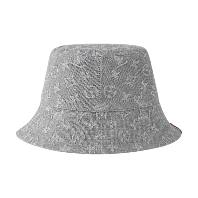 LOUIS VUITTON Cotton Bucket Hats Women's Gray-0