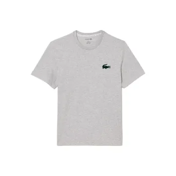 LACOSTE T Shirt Men's Gray China/Green