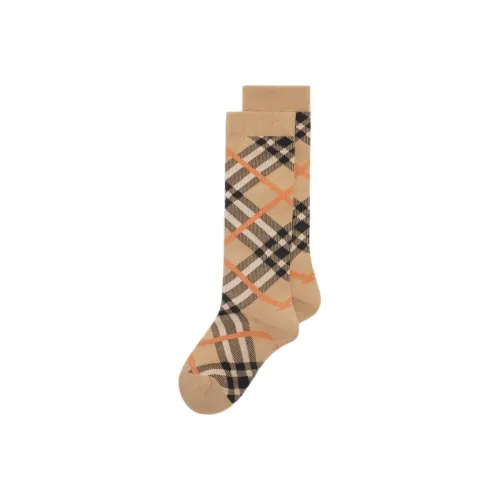 Burberry Mid Calf Socks Unisex 1 Pack Sand